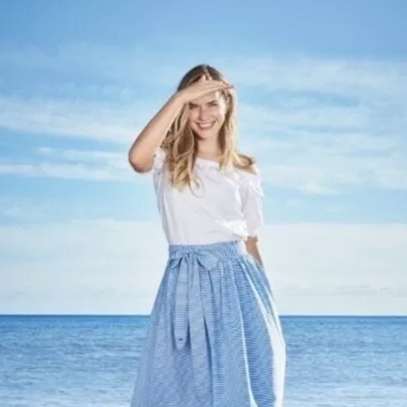 Vineyard Vines Tops - Vineyard Vines White Off the Shoulder Top